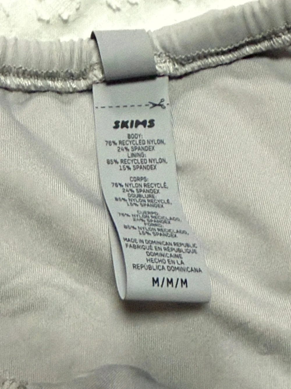 SKIMS Chrome String Bikini Bottom Size M